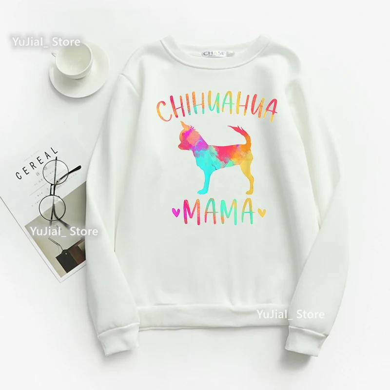 

Crazy Chihuahua Lady Graphic Print Sweatshirt Girls Kawaii Dog Lover Hoodies Women Harajuku Winter/Spring/Autumn Clothes