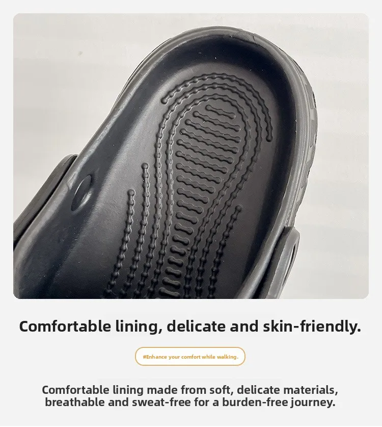 صنادل رجالية صيفية خارجية مضادة للانزلاق أحذية رياضية سفلية ناعمة ملابس شاطئ قابلة للتنفس سهلة الارتداء للشاطئ والبحر