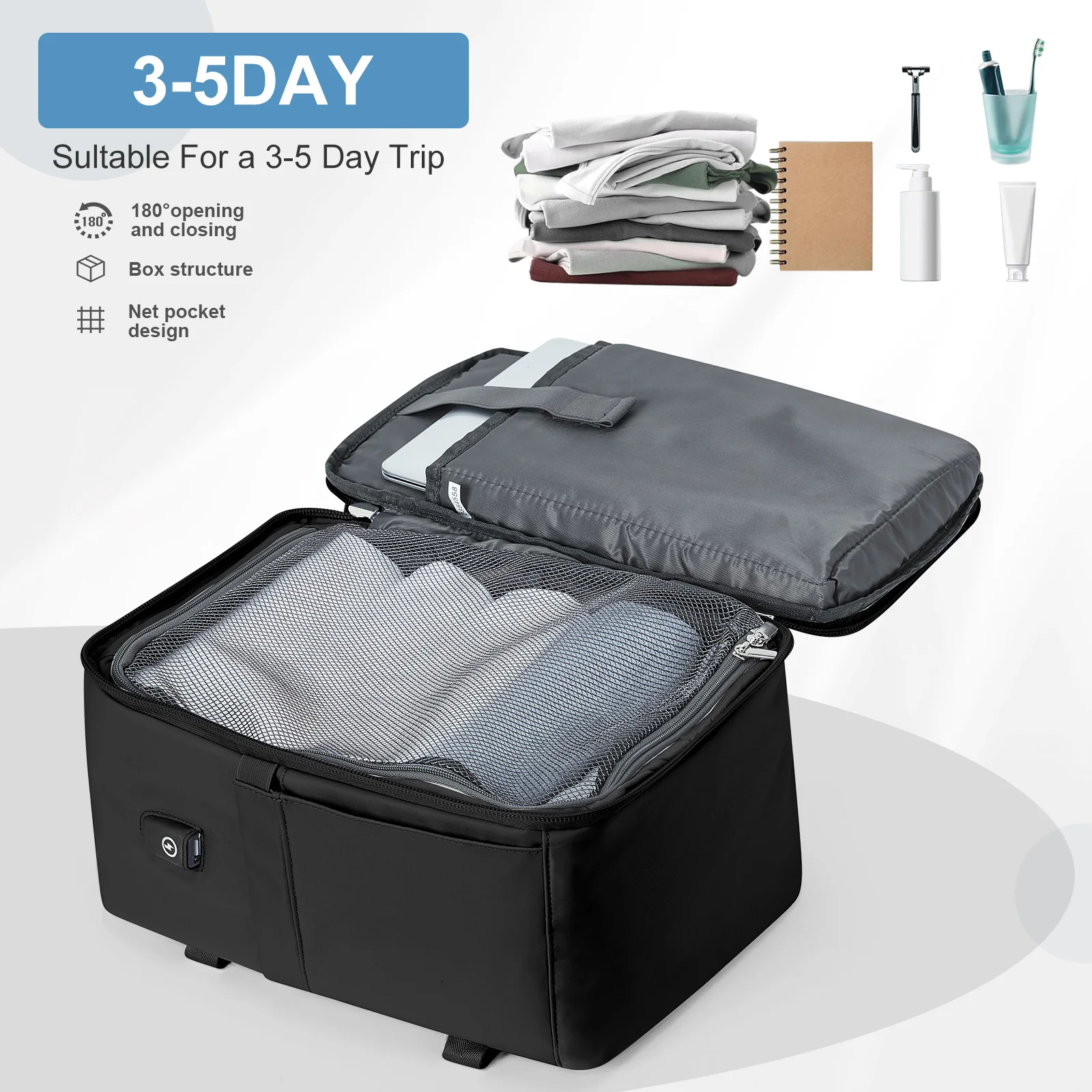 Business Backpacks for Men‘s Bags Women Backpack Travel 40x20x25 Ryanair Carry-Ons, Laptops Backpacks College Schoolbags Bluey ﻿ - 4