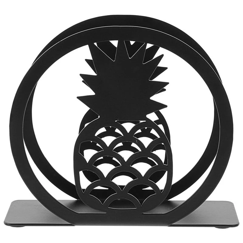 

Papertowel Dispenser Desktop Tissue Rack Metal Pineapples Napkin Stand Paper Napkin Holder Easy To Use 12X4x10cm