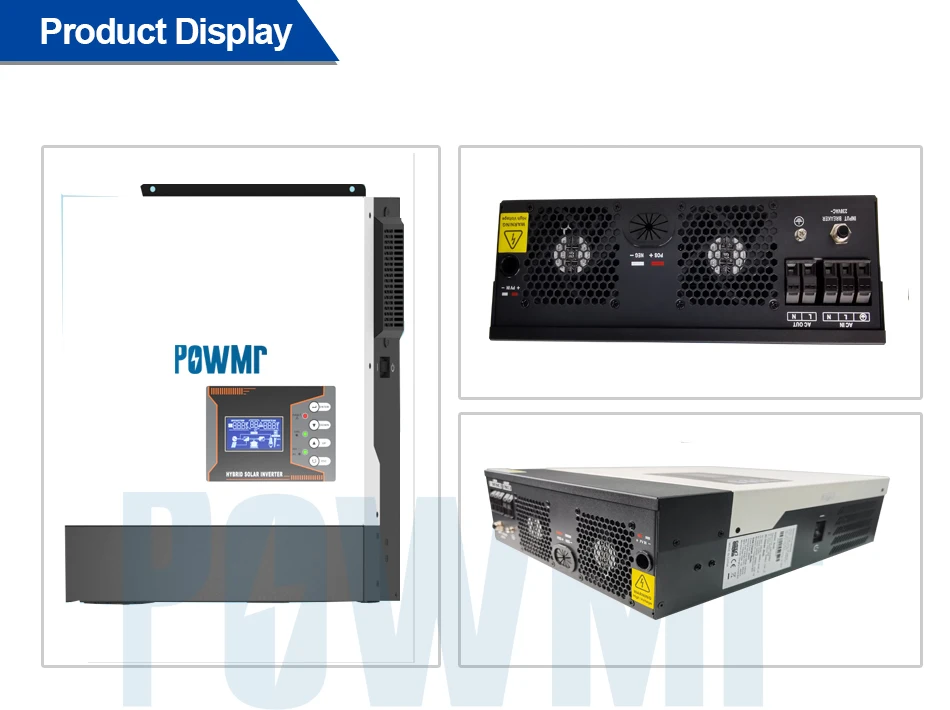 Bateria e Wifi Powmr Híbrido Inversor Solar 24v 220v Onda Senoidal Pura 80a Mppt Carga Controlador Suporte Lithum Modul 3200w Computers & Electronics
