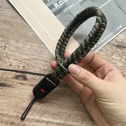 Handmade Portable Camera and Phone Wrist Strap with Anti - Lost Keychain Functionality (Camouflage)