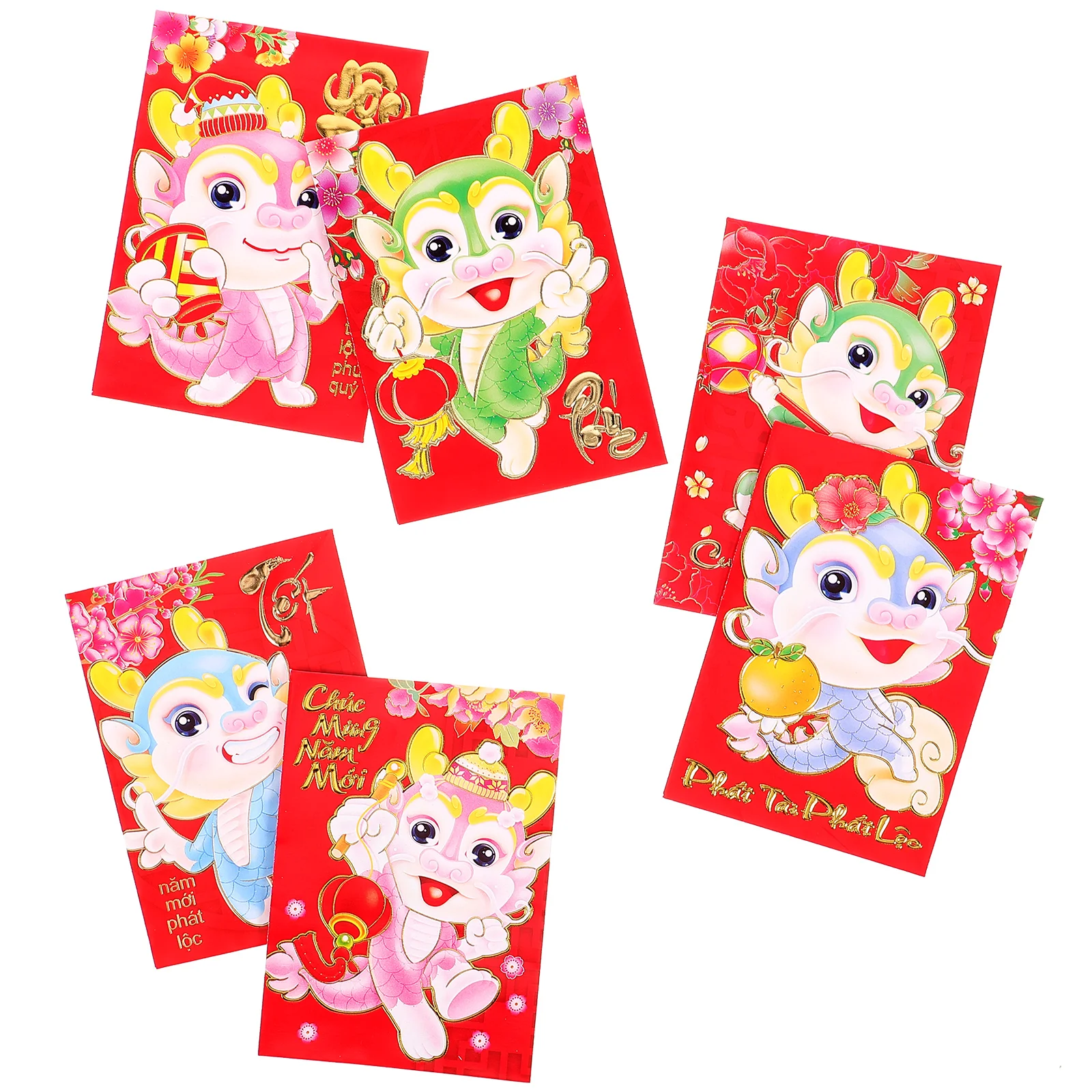 

2024 Chinese New Year Red Envelopes Dragon Year Hong Bao Spring Festival Lunar Year Wedding Birthday