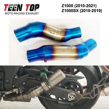 For Kawasaki Z1000 Z1000SX Middle Link Pipe 2010-2020 Motorcycle Exhaust Escape System Muffler Modified Connection Link Pipe