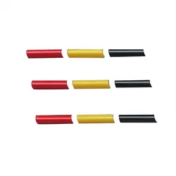 Tri - Color Racing Grille Trim Strips - Decorative Exterior Car Accessories (1 set)
