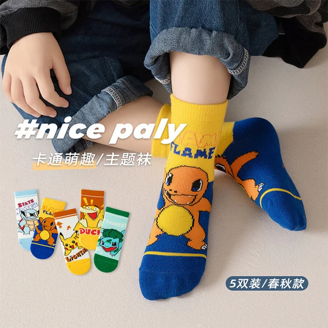 Calzini Pokémon Per Ragazzi - Set Di 6 Paia Con Pikachu, Taglia 23/26 EU - Foto 2