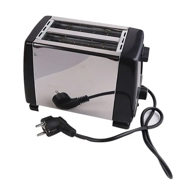 808F 2 Slice Toasters with 6 Bread Shade Settings Stainless Steel Wide Slot Toasters with Removable Crumb Tray