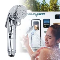 Accessoires de camping-car, pomme de douche à superchararge réglable et étanche, pour Camping en plein air, voiture, moteur, maison, accessoires de camping-car 2