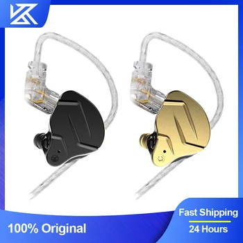 KZ ZSN Pro X Metal Wired Headset Hybrid Technology 1BA+1DD Ear Hook Monitor Headphones With Microphone Sport Earbuds Earphone 1