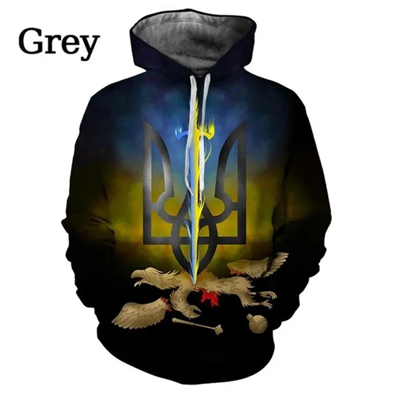 thumbnail image 1 of Sudaderas con capucha con estampado 3D de Ucrania para hombre, con temática patriótica ucraniana, con estampado 3D, para hombre, 1 of 5