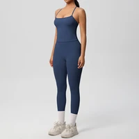 2PCS Yoga Set Nude Feeling Workout Sets Women Tracksuit Gym Push Up Fitness Running Workout Sportwear Sport Bra Leggings Suit - Image 2