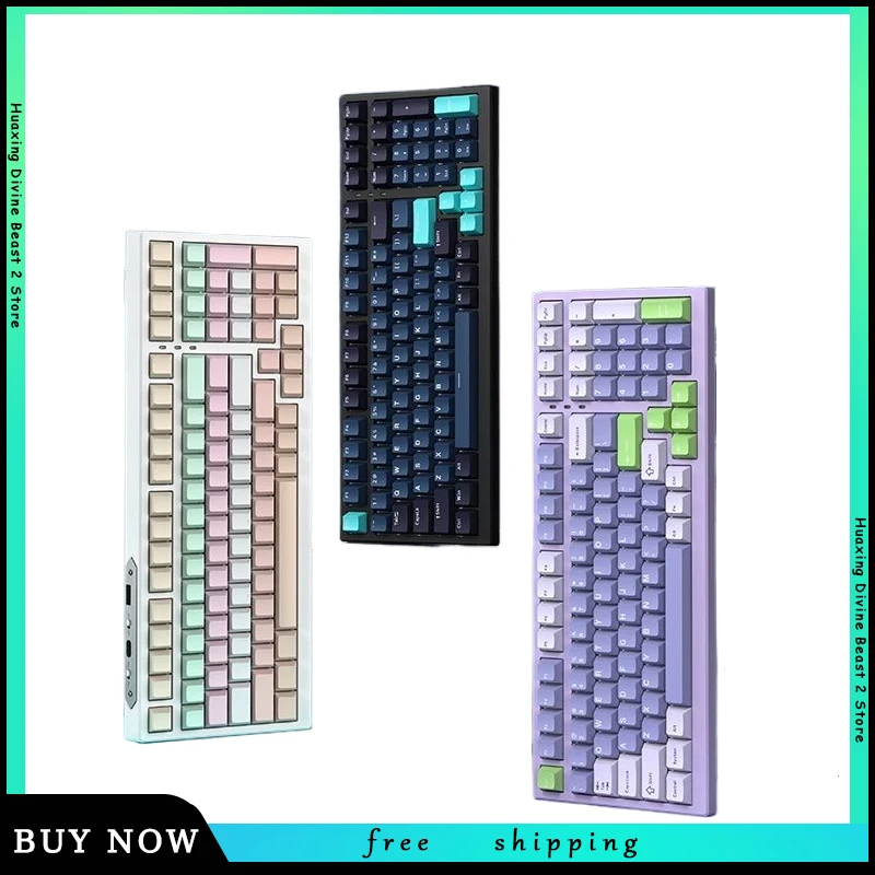 

New Xinmeng X98pro Mechanical Keyboard Wireless Bluetooth The Third Mock Examination Wired Hot Plug Rgbttc Game Office