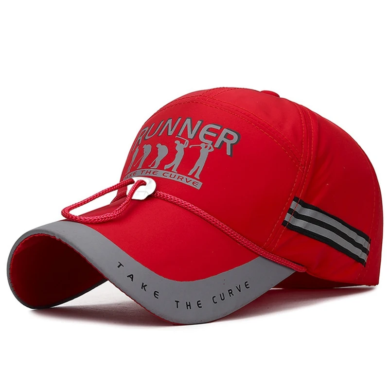 Breathable Cotton Sports Caps Professional Golf Cap Adjustable Strap Cycling Fishing Snapback Hat UV Protection Sun Hats Visors