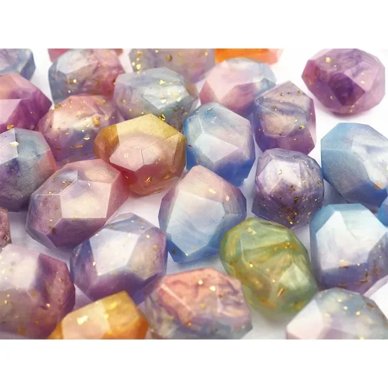 1 Pcs Shiny Crystal Mold Handmade Diy Epoxy Mold Makeable Multiple Ice Cube Silicone Mould Pendant Diamond Decoration Molds