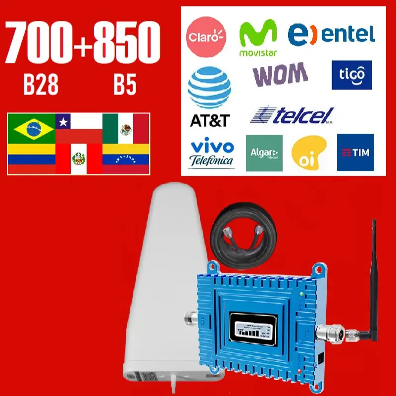 Cellular Signal Amplifier Booster Repeater Signal Repeater Brazil 700 850 2band Aliexpress