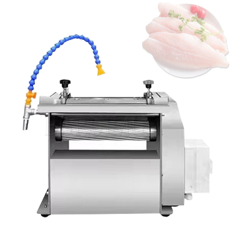 

Fish Skin and Fish Meat Separator, Desktop Peeling Machine, Electric Fish Skin Peeling Machine, Fish Processing Supporting