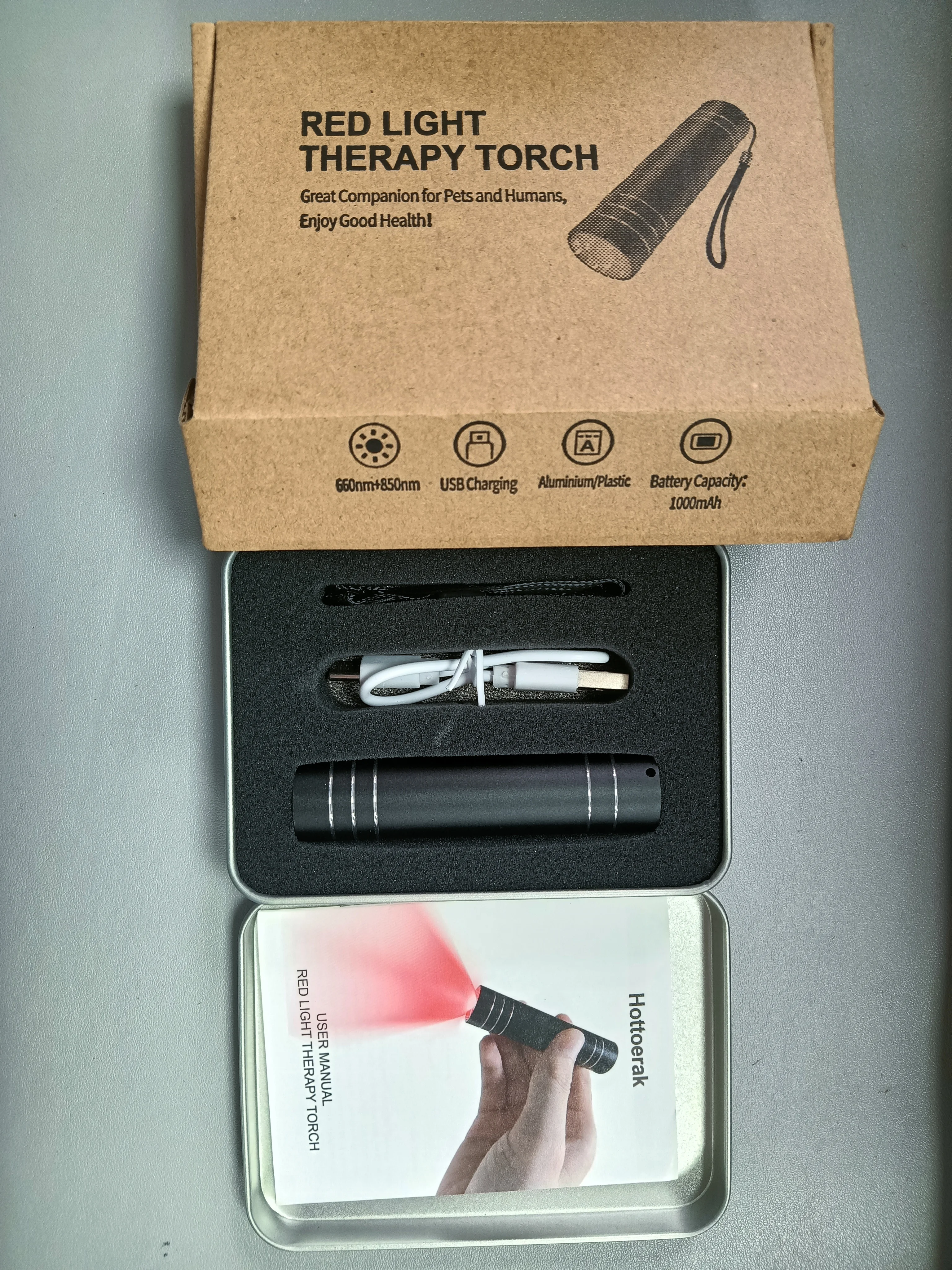 מנורת טיפול באור אדום 660nm מנורת טיפול באור אדום ו-850nm מנורת טיפול באור אינפרא אדום עם שעון טיימר מנורת טיפול ניידת LED קטנה להקלה על כאבי גוף