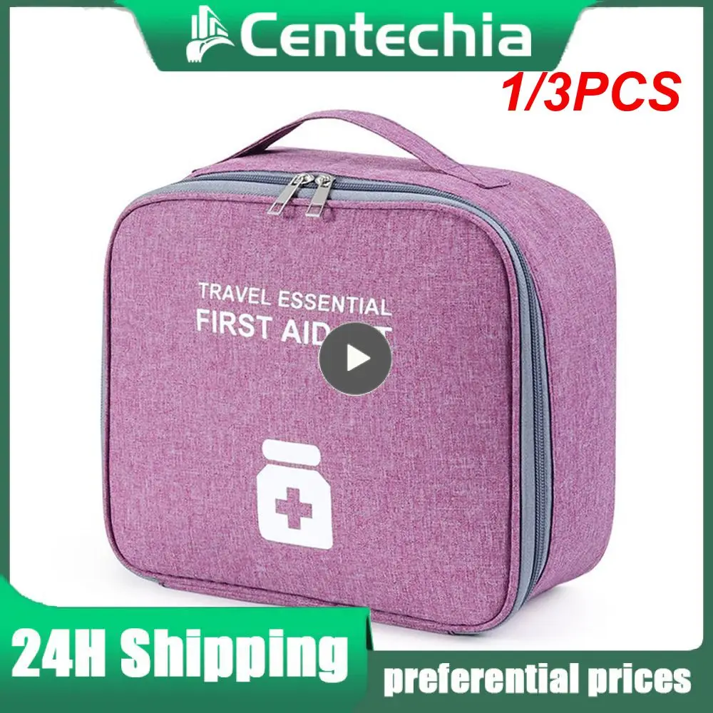 

1/3PCS Mini Portable Storage Bag Travel First Aid Kit Bags Organizer Camping Outdoor Emergency Survival Bag