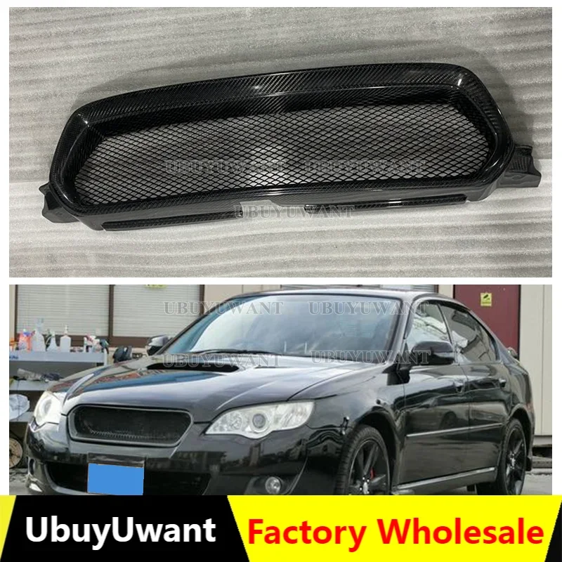 

Use For Subaru Legacy 2005 2006 2007 Carbon Fibre Refitt Front Center Racing Grille Cover Accessorie Body Kit