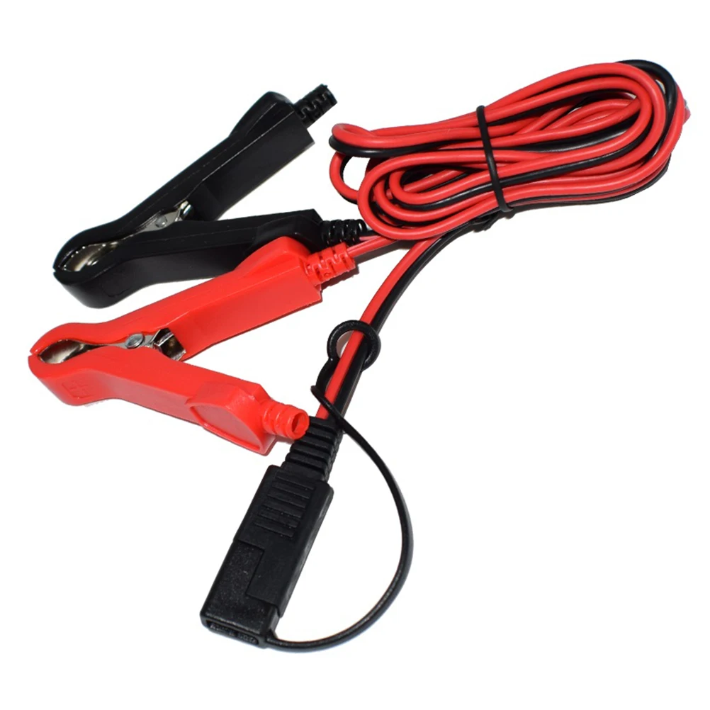 100 Cm SAE To Alligator Clips Adapter Inline Fuse Power Supply Converter sae power cable adapter For Motorcycle Solar Panel Controller Car