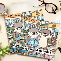 Sweet Animals: A Bold and Simple Coloring Book for Adults and Teens Featuring Plants Flowers and Cute Animals 1