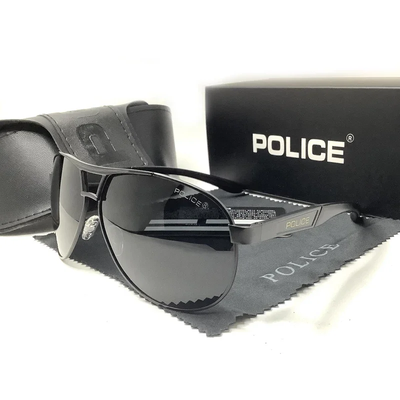 

Роскошные брендовые солнцезащитные очки 2024, полицейские трендовые Мужские поляризационные брендовые дизайнерские очки, мужские очки для вождения UV400