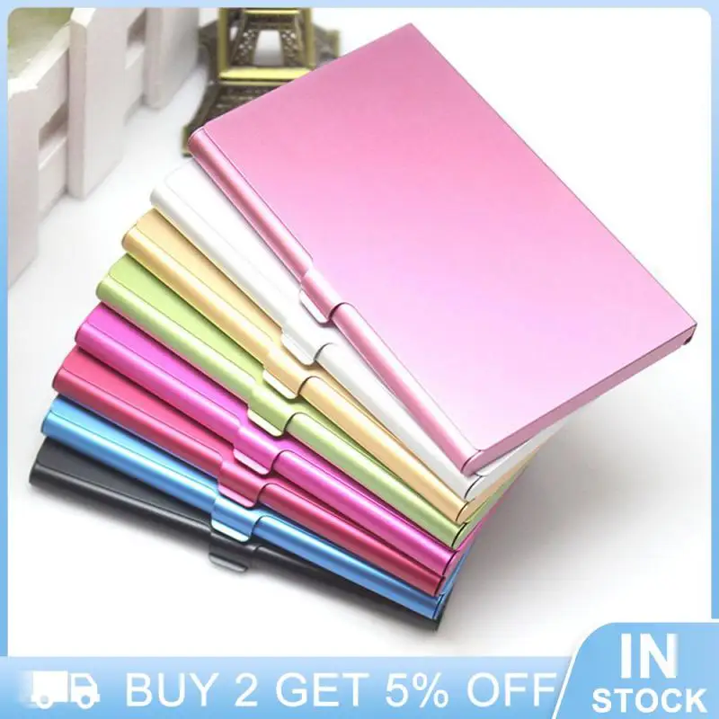 

Creative Metal Card Holder Metal Wallet Card Holder Aluminum Alloy Flip Card Case Flip Credit Card Storage Box Aluminum