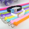 Wholesales 10pcs Colorful 8mm Silicone Wristband 8x210mm DIY Accessories Bracelet Fit 8mm Slide Charms Letters 4