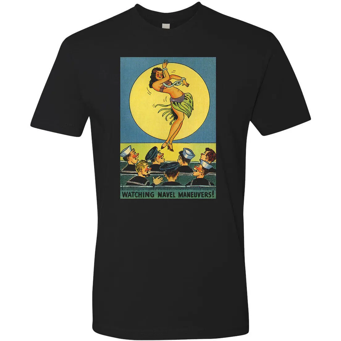 Ristorante Tiki Bar T Shirt Tee Retro Hula Rum Mug Hula Dancer Sealers