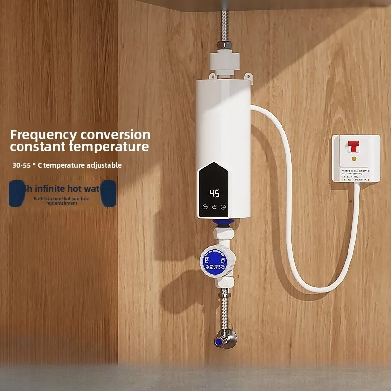 เครื่องทําน้ําอุ่น 220V 3000W-5500W แบบพกพาไฟฟ้าเครื่องทําความร้อนสําหรับห้องน้ําน้ําร้อนและ Home KITCHEN เครื่องทําความร้อน 1