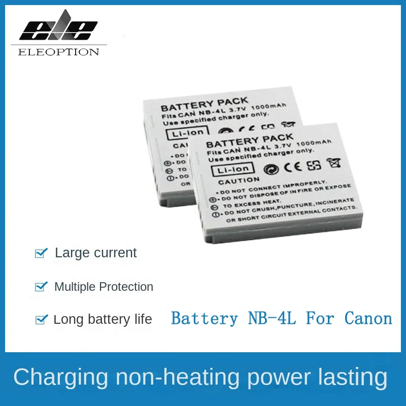

NB-4L NB4L NB 4L Rechargeable Battery For Canon IXUS 40 30 50 55 S5 WA60 TX1 DS4 SD960 IS 255 HS Camera