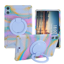 12 Rotatable Stand Case with Handle Strap - Kids Safe Soft Silicone Cover for Teclast T60 Plus (CDPU)