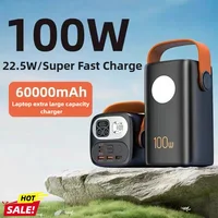 New 60000mAh Large Capacity 100W Power Bank External Spare Battery Powerful Portable Charger for Laptop IPhone Xiaomi Samsung 2