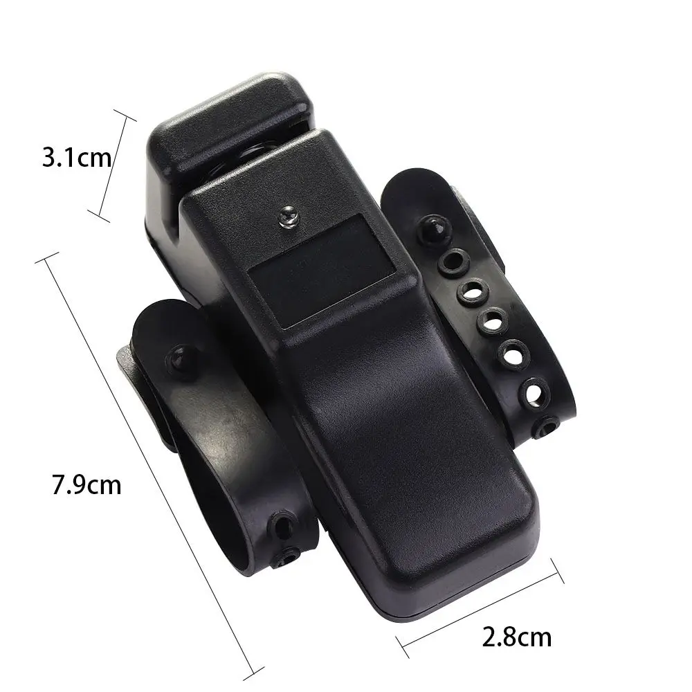 Outdoor Camping Alerter Twin Bells Clip Rod Bite LED Light Alarm Digital Fishing Alarm Bite Bite