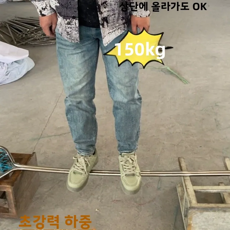 두꺼운 스테인레스 스틸 낚시 그물 이중 튜브 일체형 대형 해산물 수거용 낚시 장비 (해변 낚시용)