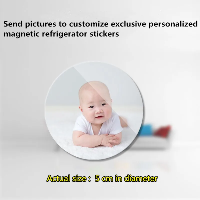 Magnetic Sticker Magnetic Fridge Stickers Refrigerator Decor Customized personalized refrigerator stickers Send pictures to customize magnetic stickers couple photos baby photos stars