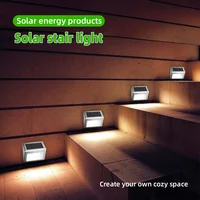 Solar LED Light Fence Light Outdoor Stainless Steel Light Waterproof Stair light Patio light Step light Wall light Garden lights 1