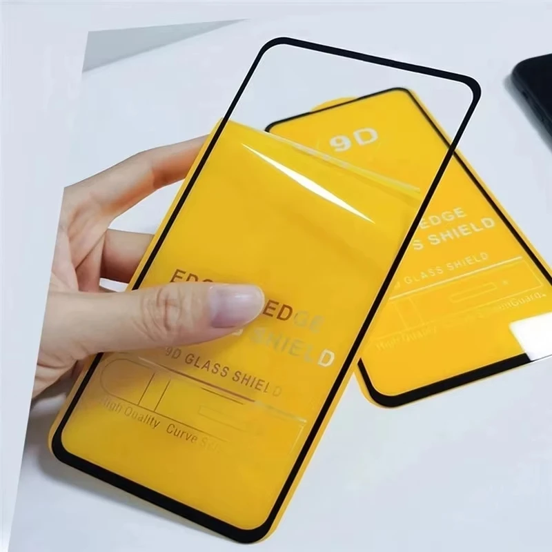 Premium 9D Full Cover Tempered Glass Screen Protector, 1-5 Pack