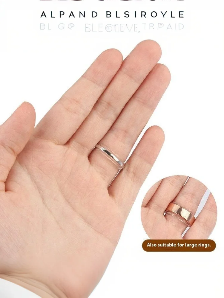 New 8Sizes Silicone Ring Size Adjuster Resizer Anti-Loss Proof Invisible Ring Holder Retainer Shrinker For Rings Jewelry Tools