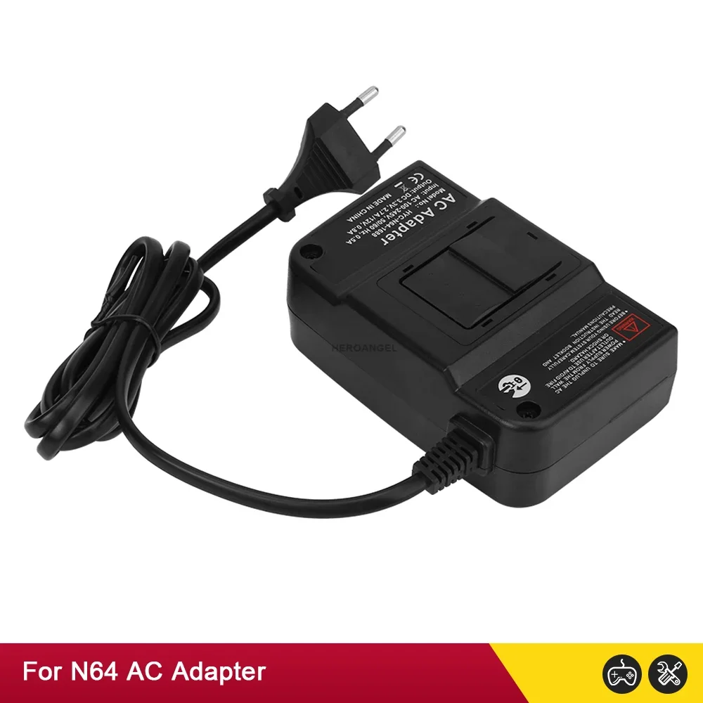High Quality Wall Charger AC/DC Adapter Power Supply Game Charger For N64 Console AC Adaptor EU/US Plug Dropshipping
