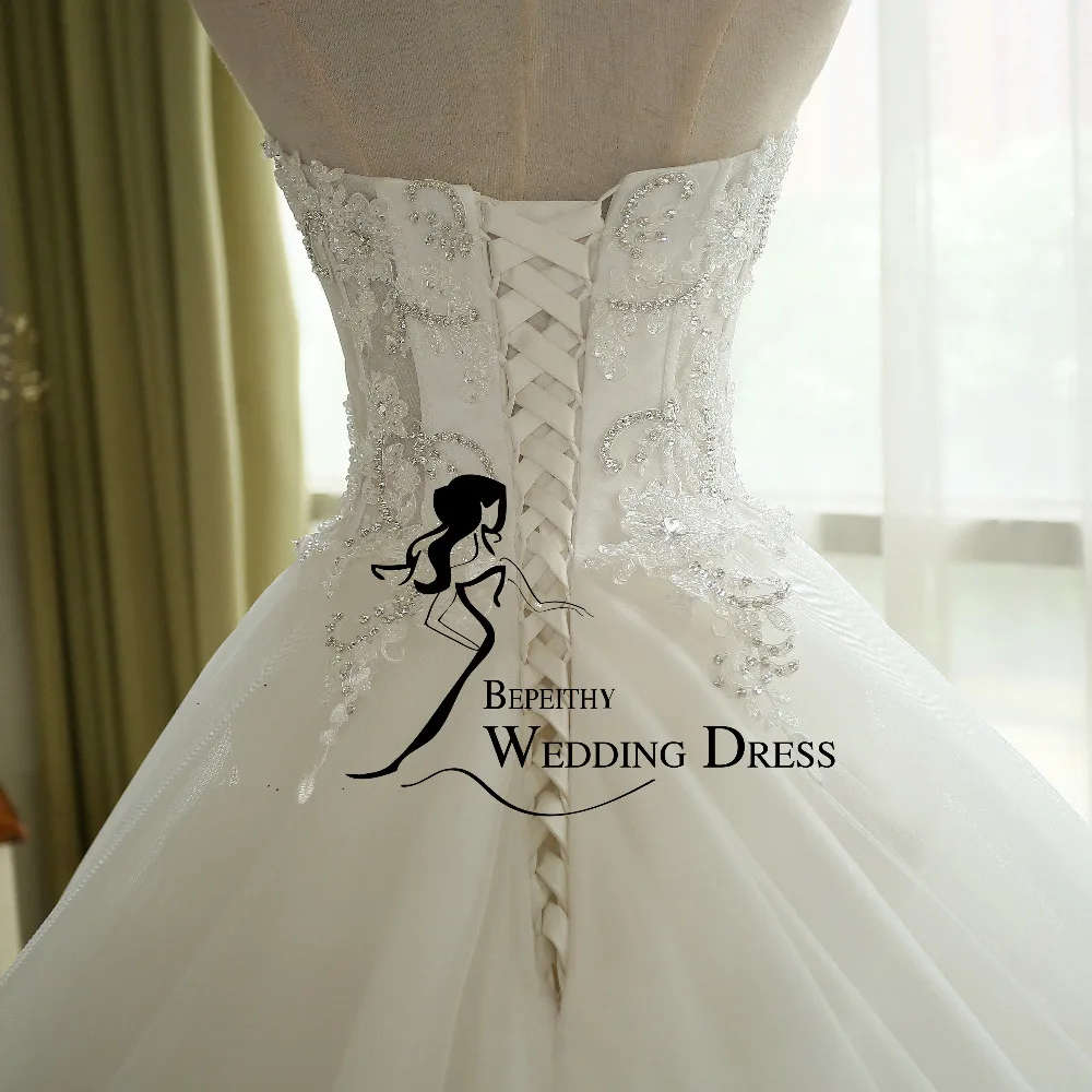 Sexy Sheer Lace Crystal Ball Gown Wedding Dress Casamento Sweetheart Vintage Princess Bridal Dresses wedding dresses