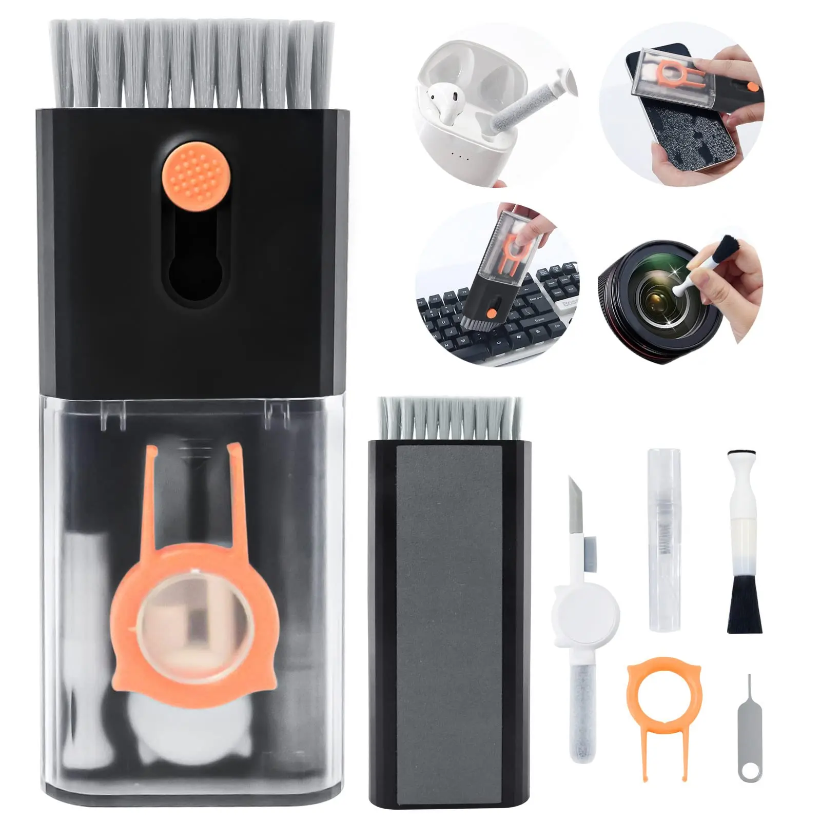10 in 1 Keyboard Cleaning Brush Kit Earphone Cleaning Pen for Airpod 1 2 3 Tool for Computer/MacBook/iPad/Camera cleaning brush cleaning kit keyboard cleaning tools