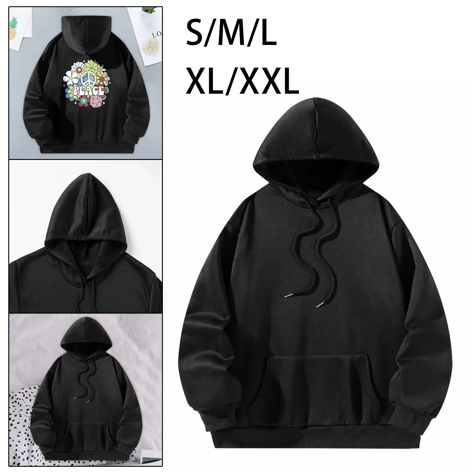 Women`s Pullover Hoodie Fashion Clothes Graphic Loose Fit Hooded Sweatshirt for Going Out Shopping Female Teen Girls Daily Wear