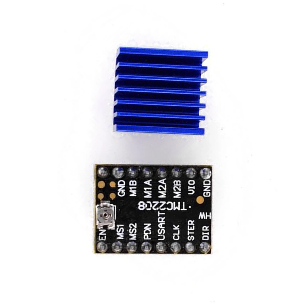 스텝퍼 모터 드라이버, 음소거 드라이버, 3D 프린터 부품, SKR V2.0 램프, 256 마이크로스테핑 제어 보드, TMC2208, 2A 스텝스틱