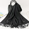 Solid Color Cashmere Scarf for Men Winter Pashmina Warm Neckerchief Navy Black Gray Men's Business Scarves Male Bufandas Shawls 5