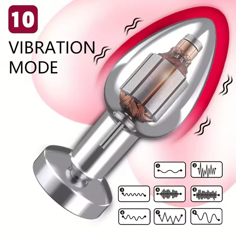 Remote Metal Anal Butt Plug - Image 2