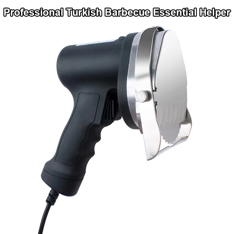 110V/220V Electric Kebab Slicer Doner Knife BBQ Shawarma Cutter Handheld Barbecue Roast Meat Cutting Machine Gyro Knife 2 Blades 3