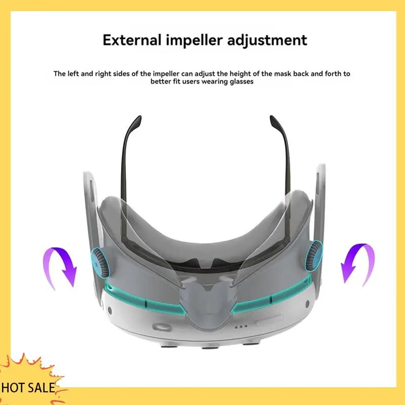 A66Z For Meta Quest 3 Cooling Fan With Facial Interface Relieves Lens Fogging Air Circulation Face Cover For X3 Accessorie