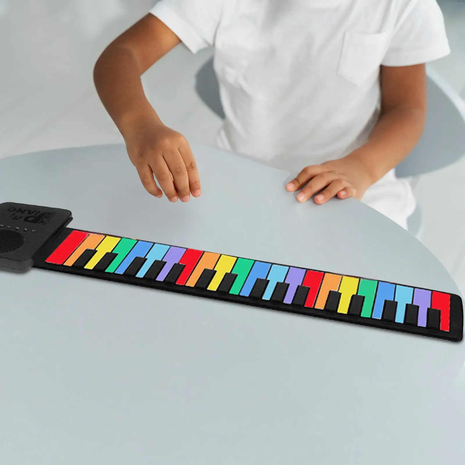 37 Key Roll up Piano,Electric Piano Keyboard,Kids Hand Roll Piano,Electric Hand Piano Keyboard for Programming,Children