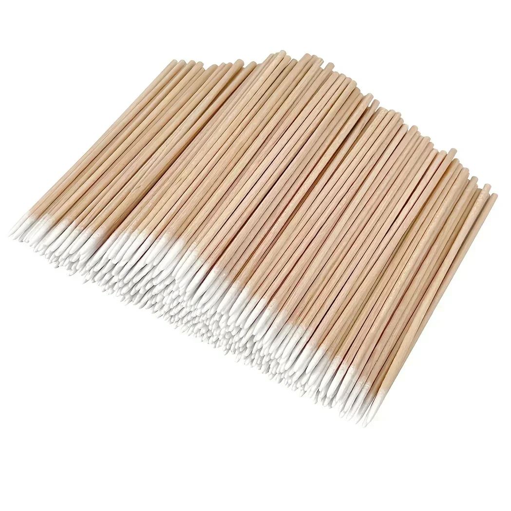 7cm Microblading Cotton Swabs Pointed Tip Wood Stick Applicator Tattoo P Makeup Cosmetic Applicator Sticks 100pcs